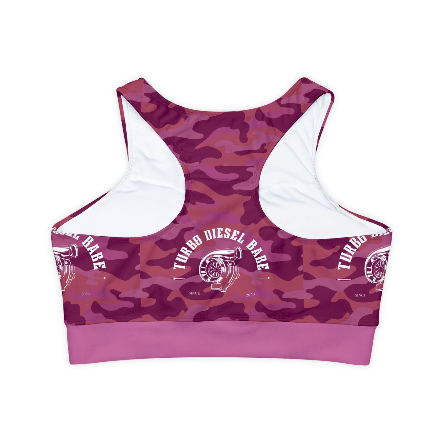 Pink Camouflage Sports Bra